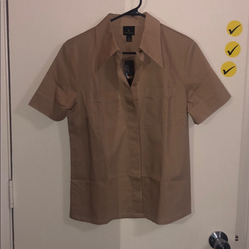 Brand new nude button up